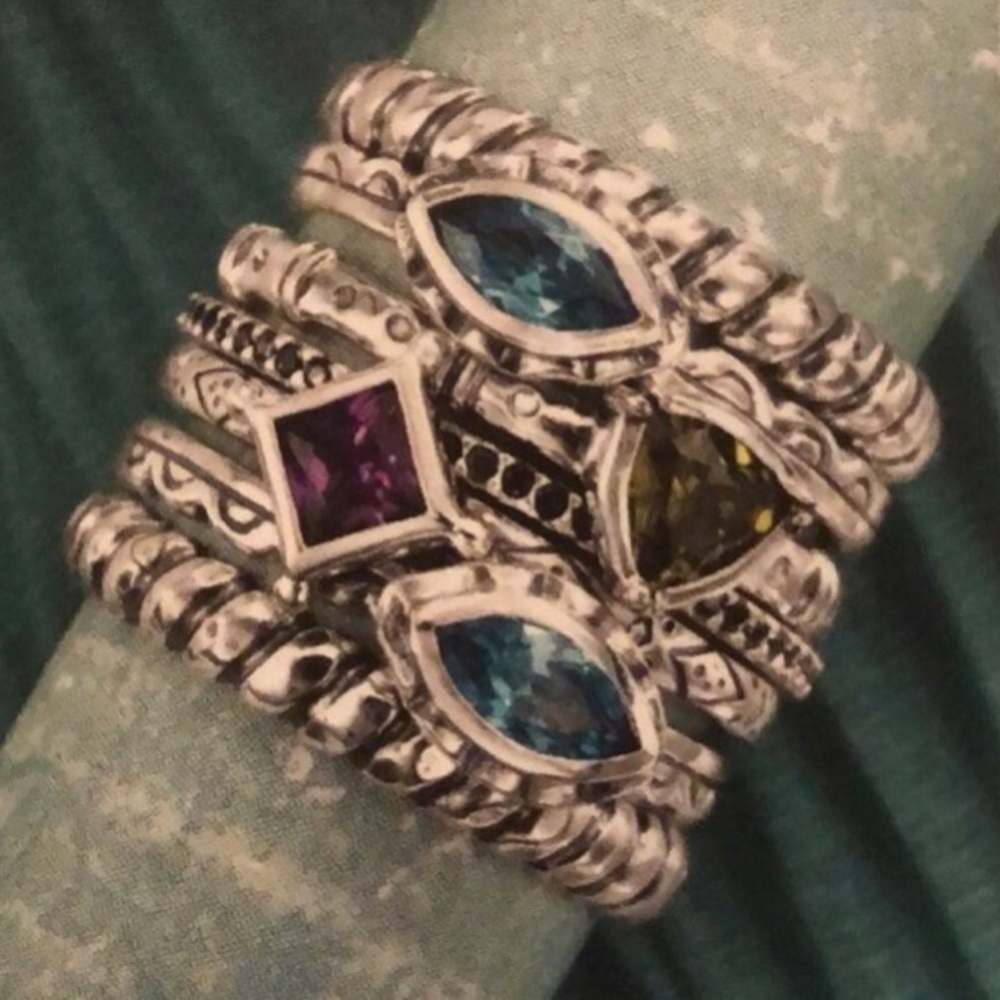 Silpada Sterling Silver Exquisite Stack Ring R293… - image 6